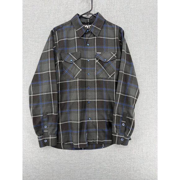 DIXXON Other - Dixxon Cycle Gear Medium Black Plaid Flannel Long Sleeve Shirt Mens M